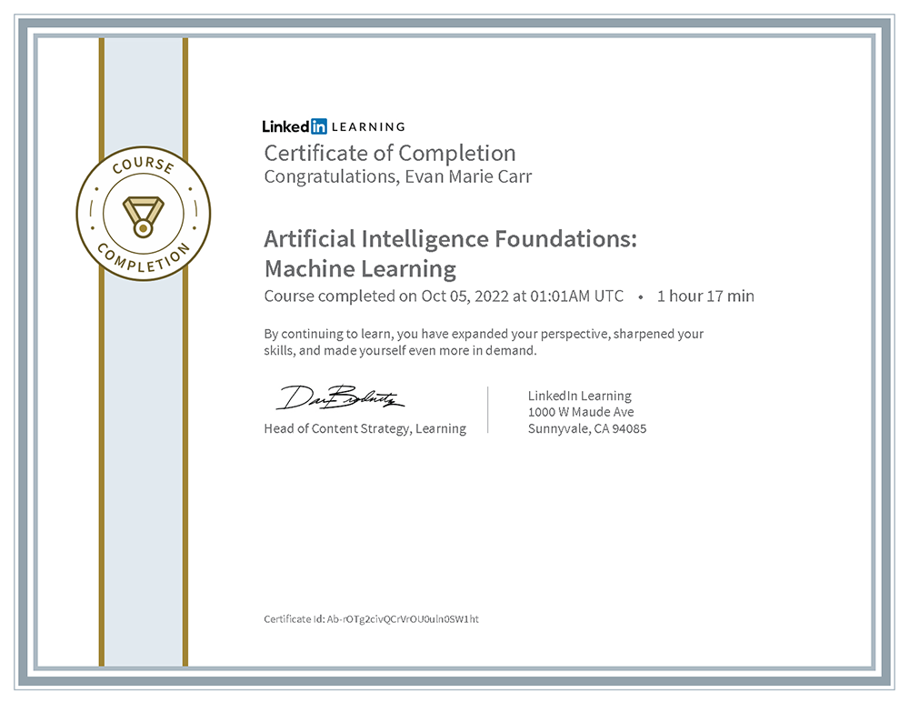 Artificial Intelligence Foundations