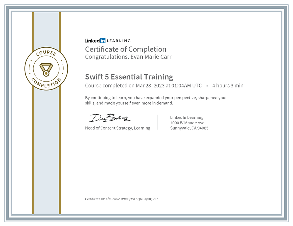 Swift Essential Training