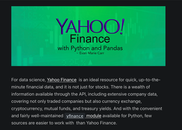 Yahoo! Finance